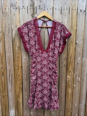 Free People sweat talker lace mini dress